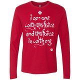 T-Shirts Red / Small Force Mantra White Men's Premium Long Sleeve