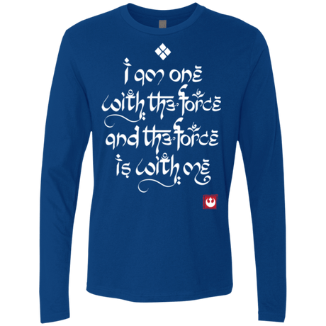 T-Shirts Royal / Small Force Mantra White Men's Premium Long Sleeve