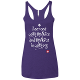 T-Shirts Purple / X-Small Force Mantra White Women's Triblend Racerback Tank
