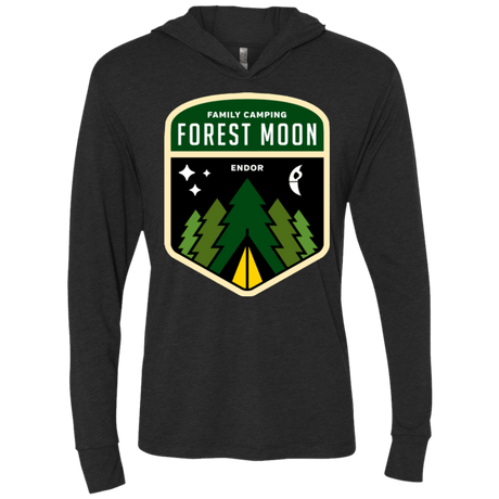 T-Shirts Vintage Black / X-Small Forest Moon Triblend Long Sleeve Hoodie Tee