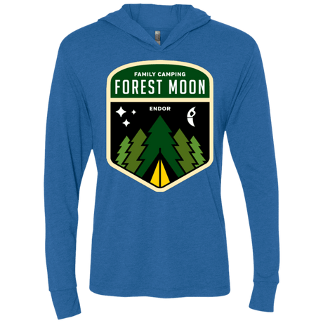 T-Shirts Vintage Royal / X-Small Forest Moon Triblend Long Sleeve Hoodie Tee