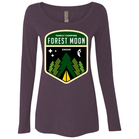 T-Shirts Vintage Purple / Small Forest Moon Women's Triblend Long Sleeve Shirt