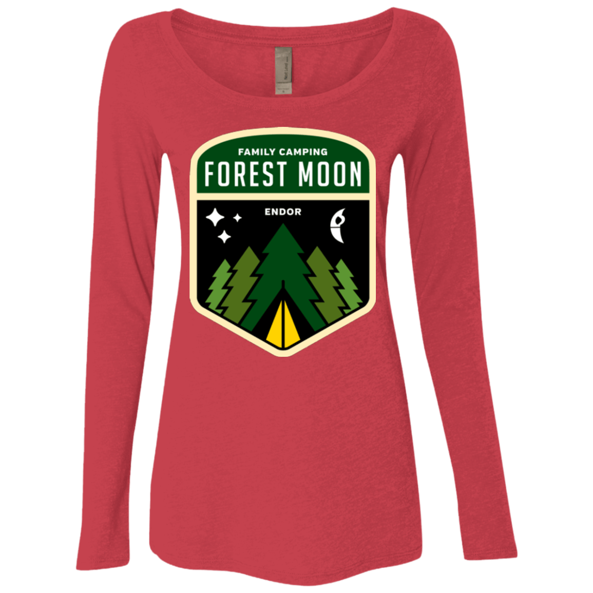 T-Shirts Vintage Red / Small Forest Moon Women's Triblend Long Sleeve Shirt