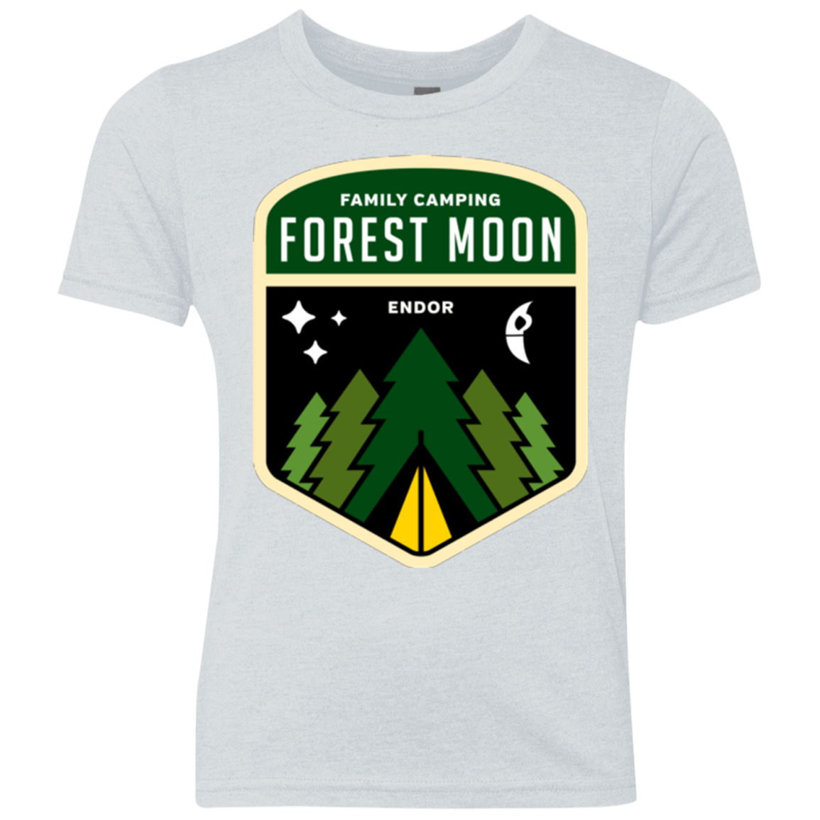 T-Shirts Heather White / YXS Forest Moon Youth Triblend T-Shirt