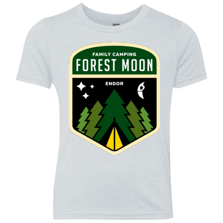 T-Shirts Heather White / YXS Forest Moon Youth Triblend T-Shirt