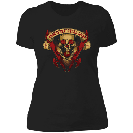 T-Shirts Black / X-Small Fortune Favors the Brave Women's Premium T-Shirt