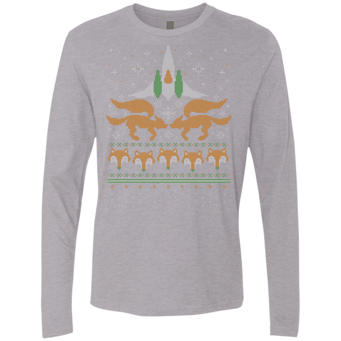 T-Shirts Heather Grey / Small Foxy Threads Men's Premium Long Sleeve
