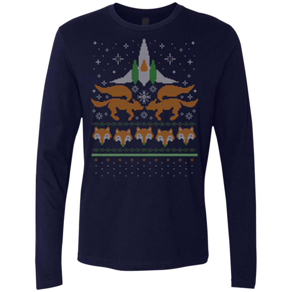 T-Shirts Midnight Navy / Small Foxy Threads Men's Premium Long Sleeve