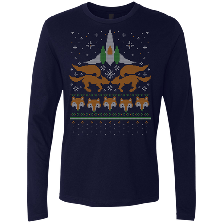 T-Shirts Midnight Navy / Small Foxy Threads Men's Premium Long Sleeve