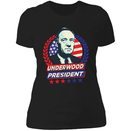 T-Shirts Black / X-Small Frank Underwood 4 Pres Women's Premium T-Shirt