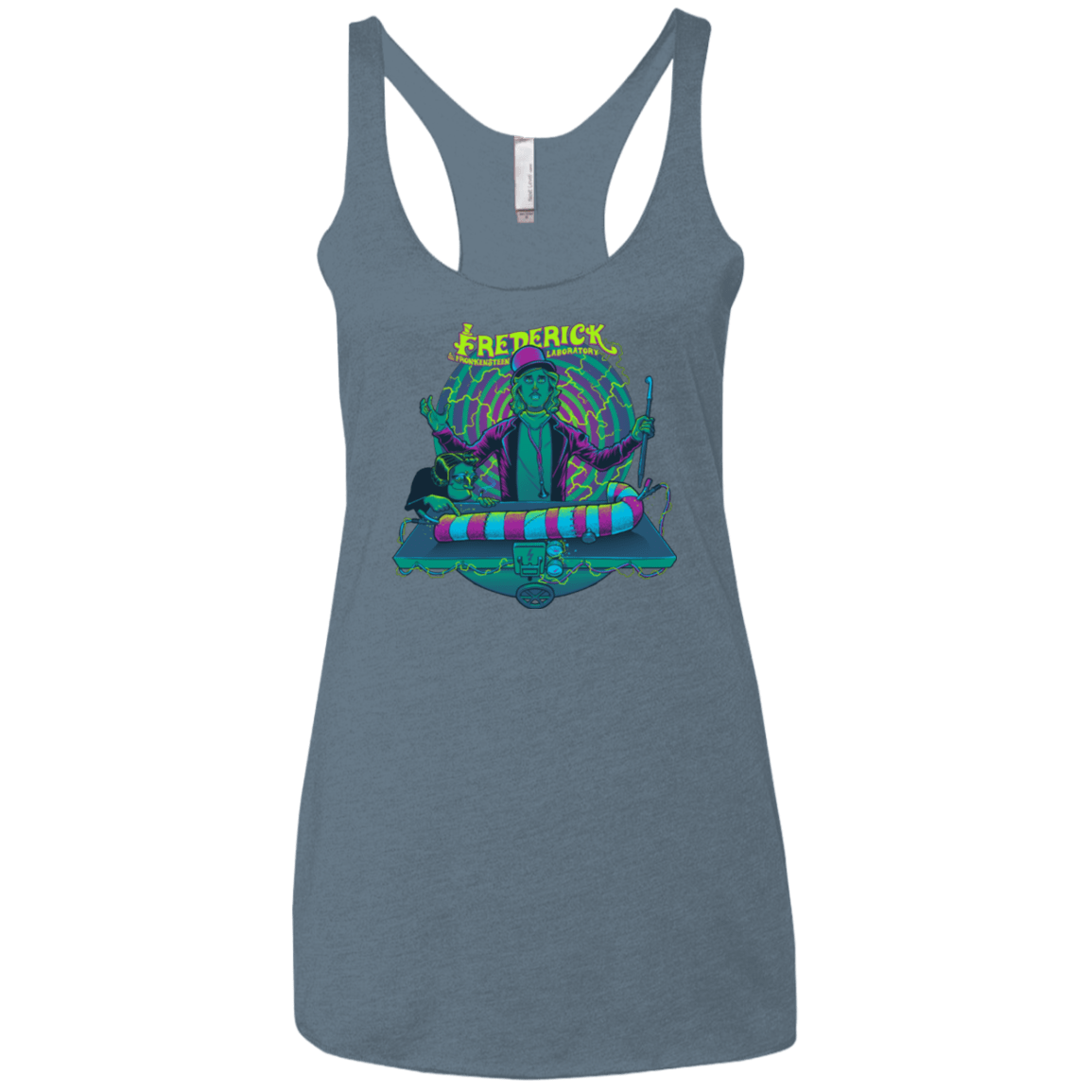 T-Shirts Indigo / X-Small FREDERICK Women's Triblend Racerback Tank