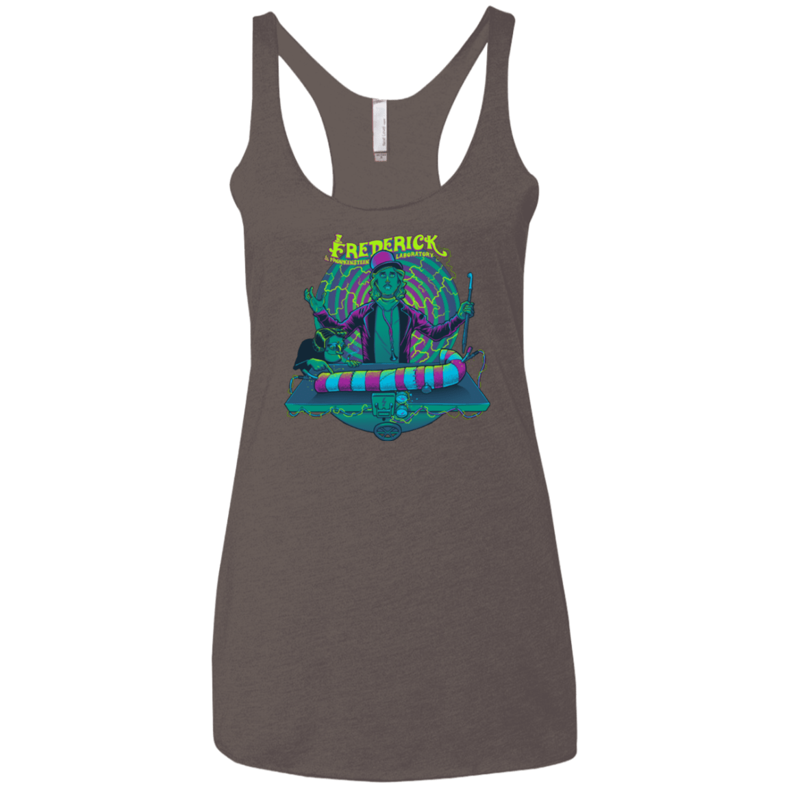 T-Shirts Macchiato / X-Small FREDERICK Women's Triblend Racerback Tank