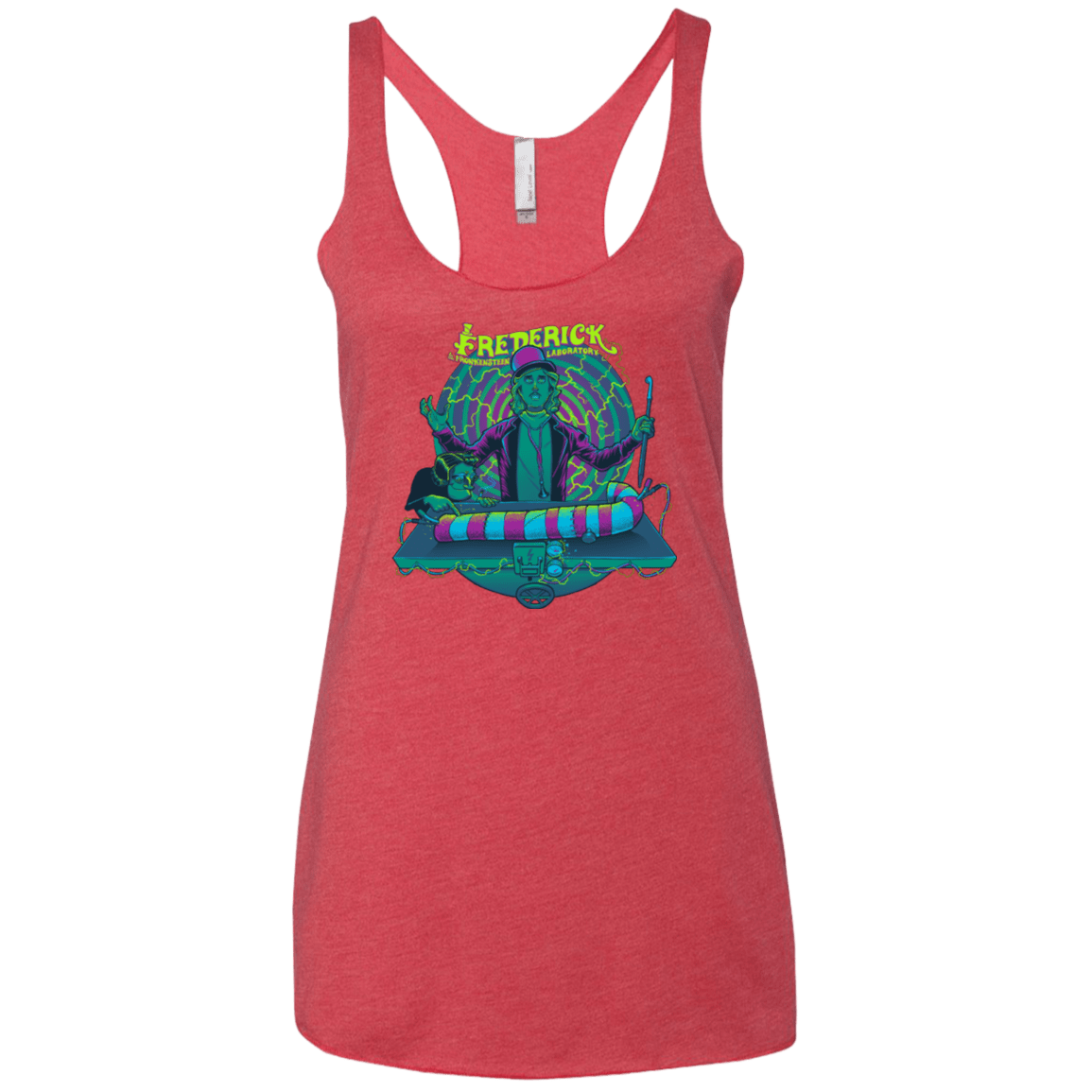 T-Shirts Vintage Red / X-Small FREDERICK Women's Triblend Racerback Tank