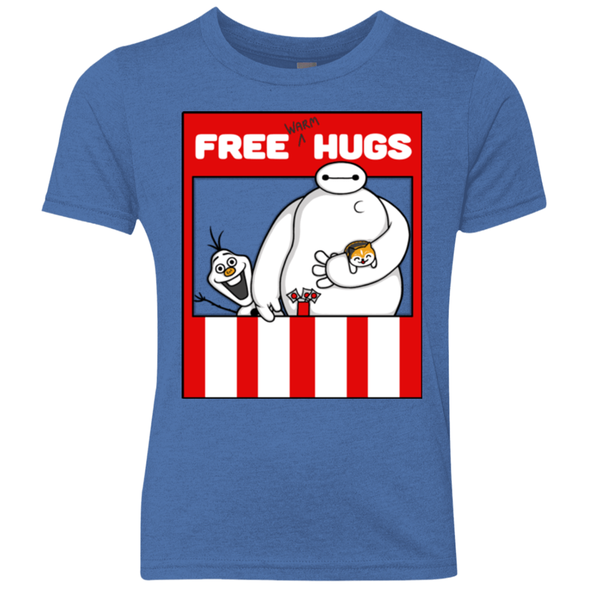 T-Shirts Vintage Royal / YXS Free Hugs Youth Triblend T-Shirt