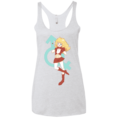 T-Shirts Heather White / X-Small Frol Women's Triblend Racerback Tank
