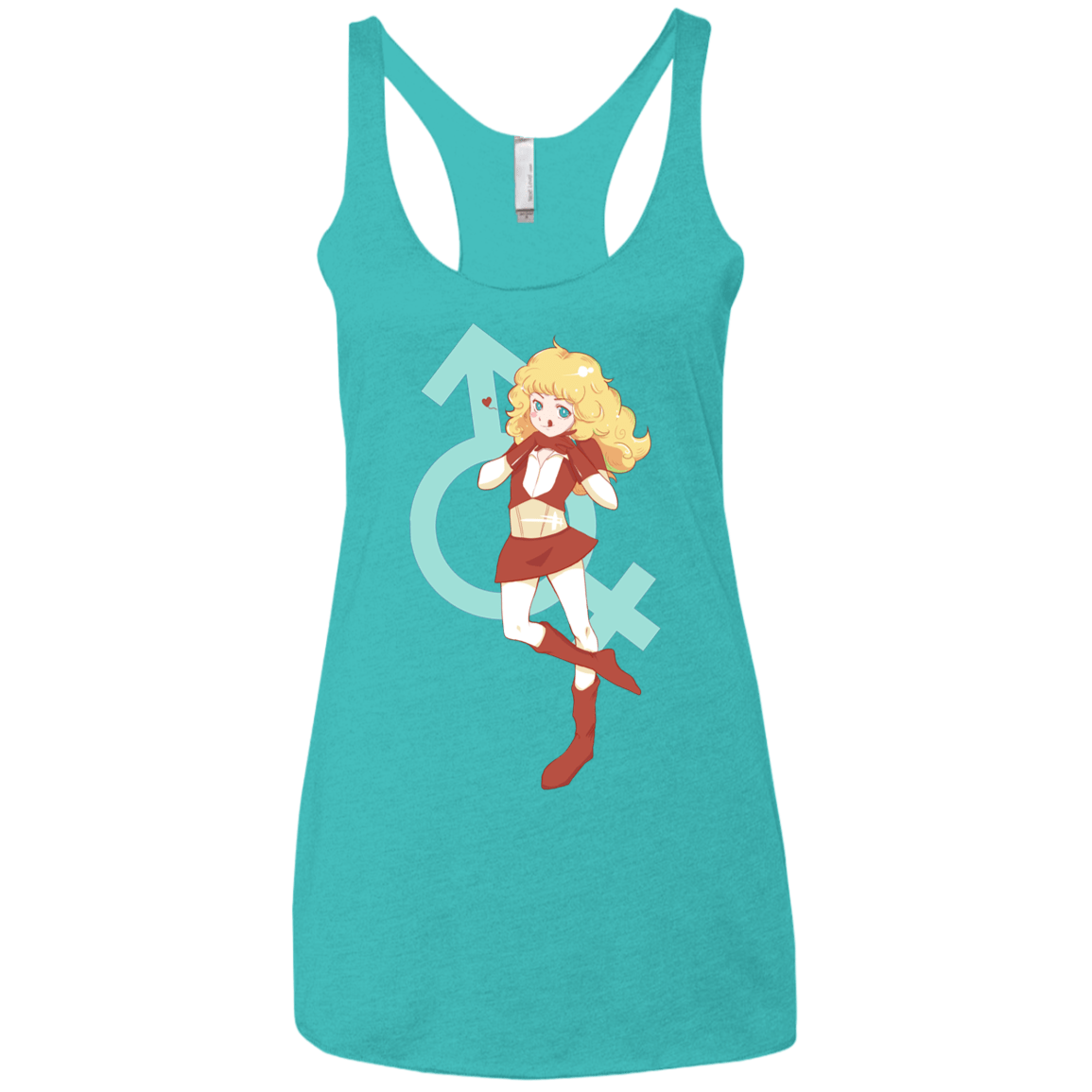 T-Shirts Tahiti Blue / X-Small Frol Women's Triblend Racerback Tank