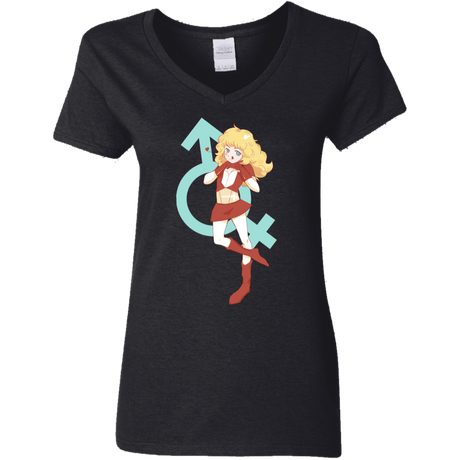 T-Shirts Black / S Frol Women's V-Neck T-Shirt