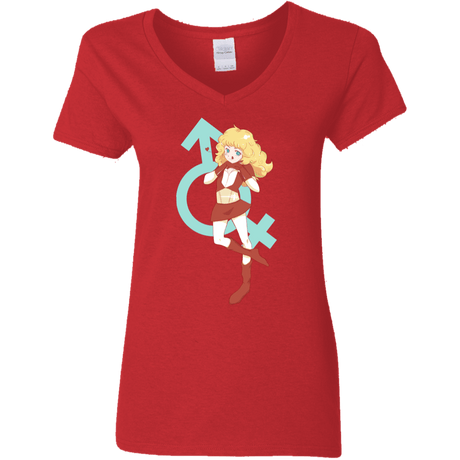 T-Shirts Red / S Frol Women's V-Neck T-Shirt