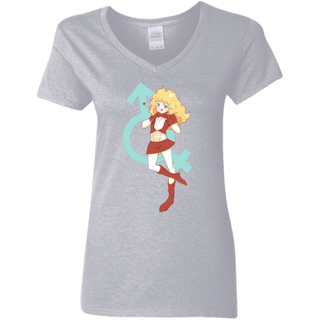 T-Shirts Sport Grey / S Frol Women's V-Neck T-Shirt