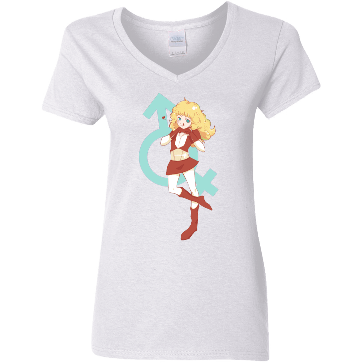 T-Shirts White / S Frol Women's V-Neck T-Shirt