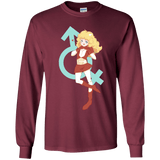 T-Shirts Maroon / YS Frol Youth Long Sleeve T-Shirt