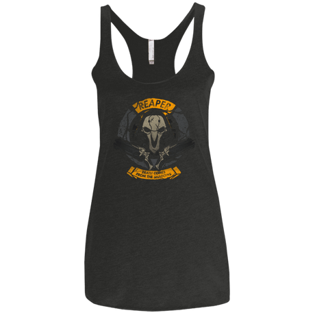 T-Shirts Vintage Black / X-Small From the shadows Women's Triblend Racerback Tank