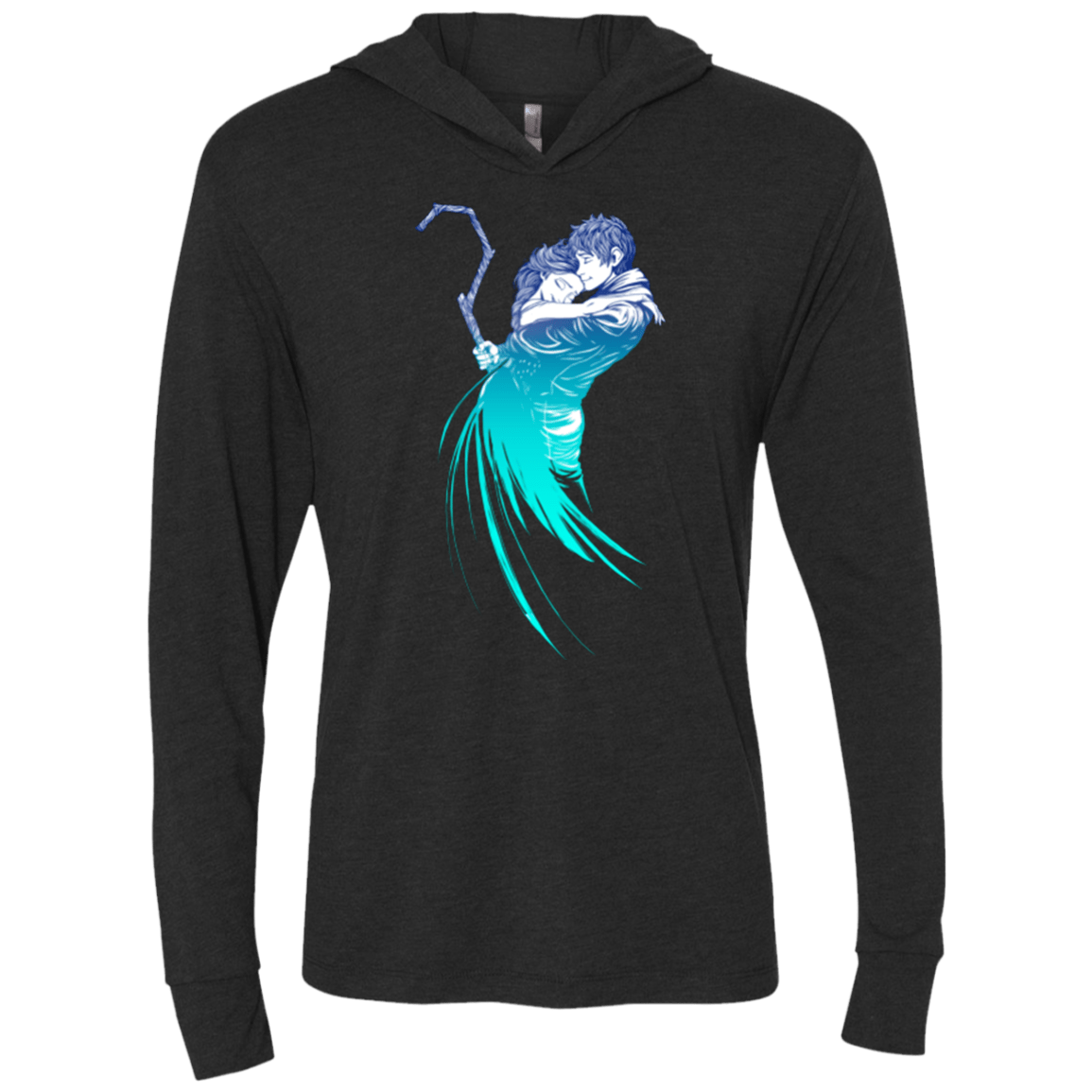 T-Shirts Vintage Black / X-Small Frozen Fantasy Triblend Long Sleeve Hoodie Tee