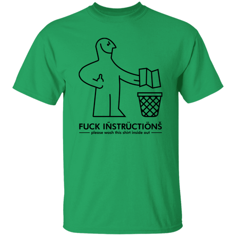 T-Shirts Irish Green / S Fuck Instructions T-Shirt