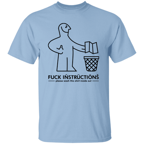 T-Shirts Light Blue / S Fuck Instructions T-Shirt