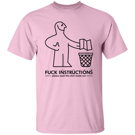 T-Shirts Light Pink / S Fuck Instructions T-Shirt