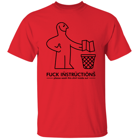 T-Shirts Red / S Fuck Instructions T-Shirt