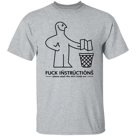 T-Shirts Sport Grey / S Fuck Instructions T-Shirt