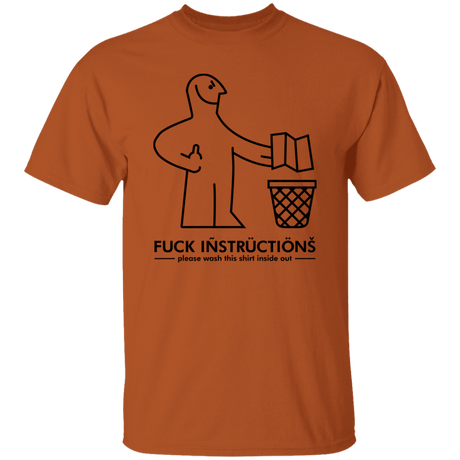 T-Shirts Texas Orange / S Fuck Instructions T-Shirt