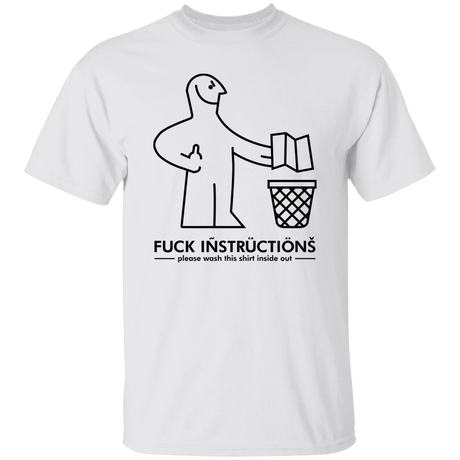 T-Shirts White / S Fuck Instructions T-Shirt