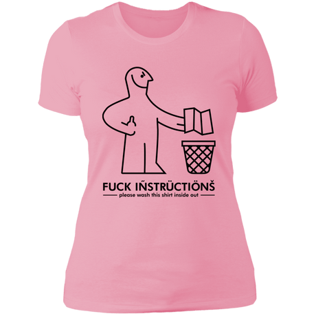 T-Shirts Light Pink / S Fuck Instructions Women's Premium T-Shirt