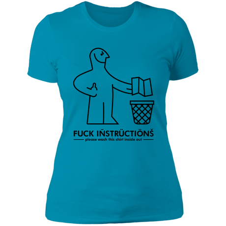 T-Shirts Turquoise / S Fuck Instructions Women's Premium T-Shirt