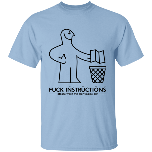 T-Shirts Light Blue / YXS Fuck Instructions Youth T-Shirt