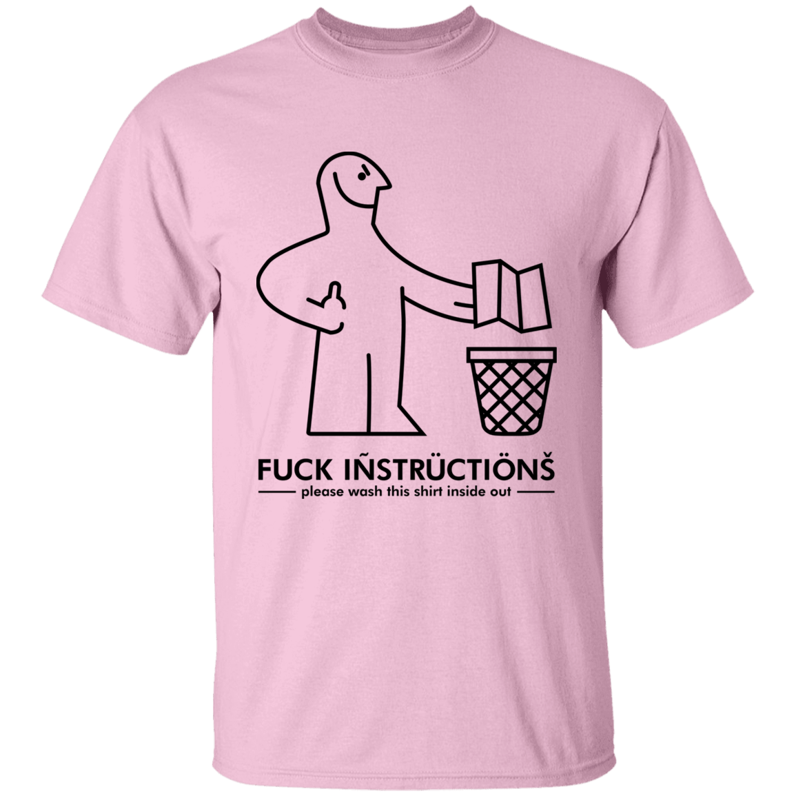 T-Shirts Light Pink / YXS Fuck Instructions Youth T-Shirt