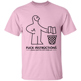 T-Shirts Light Pink / YXS Fuck Instructions Youth T-Shirt