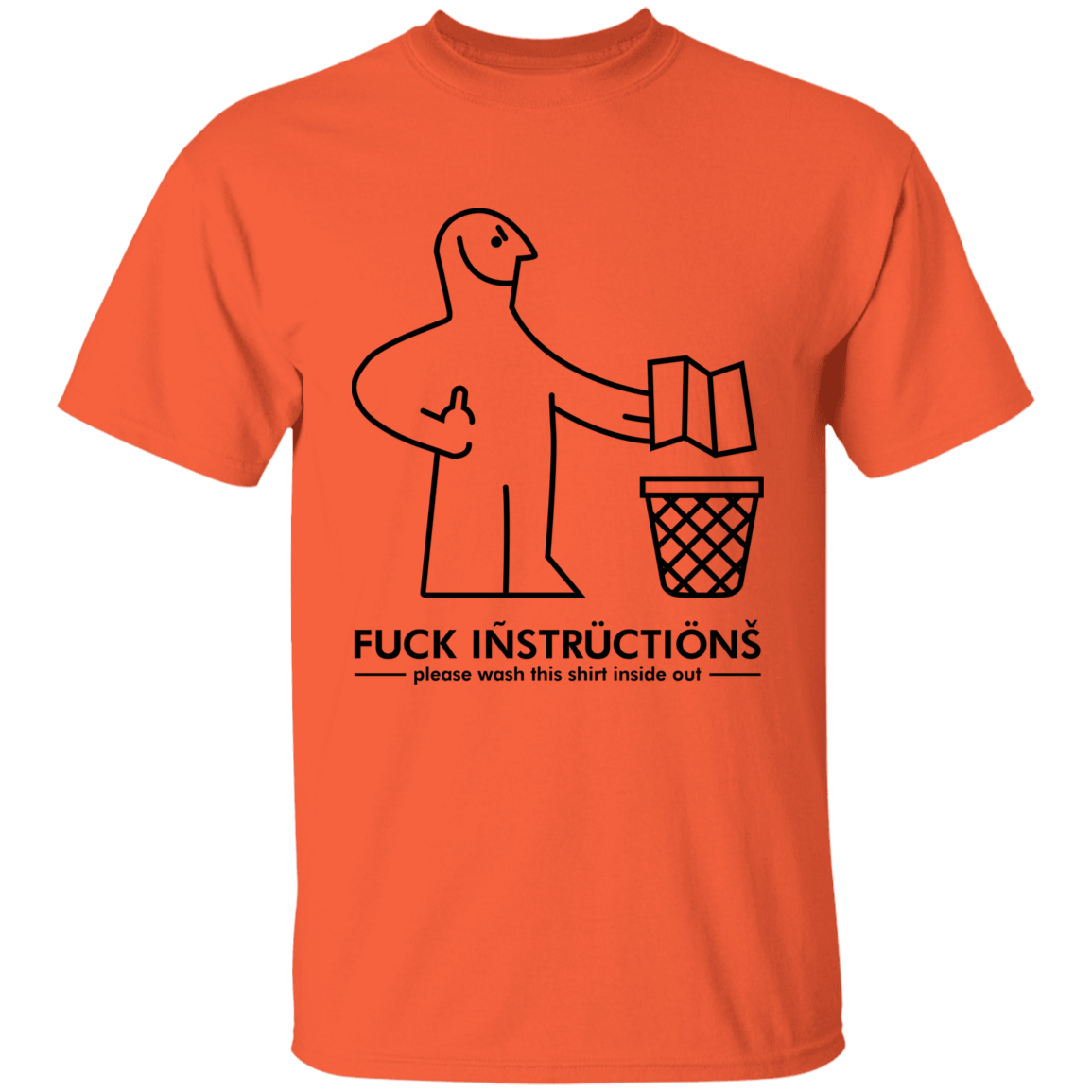 T-Shirts Orange / YXS Fuck Instructions Youth T-Shirt