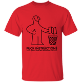 T-Shirts Red / YXS Fuck Instructions Youth T-Shirt