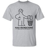 T-Shirts Sport Grey / YXS Fuck Instructions Youth T-Shirt