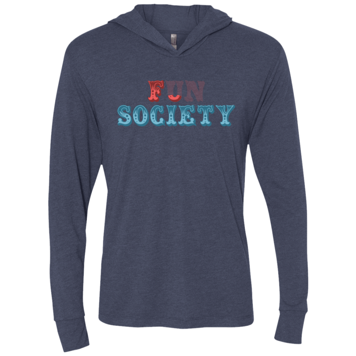 T-Shirts Vintage Navy / X-Small Fun Society Triblend Long Sleeve Hoodie Tee