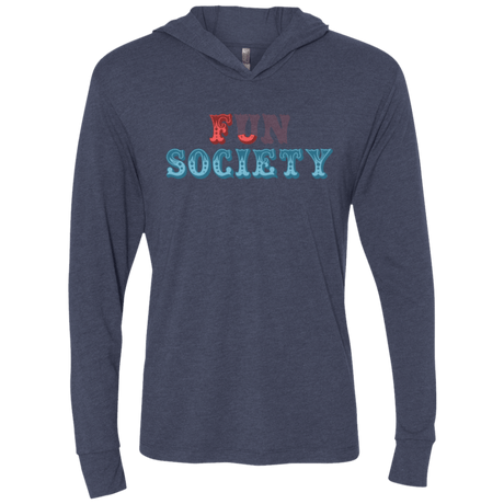 T-Shirts Vintage Navy / X-Small Fun Society Triblend Long Sleeve Hoodie Tee