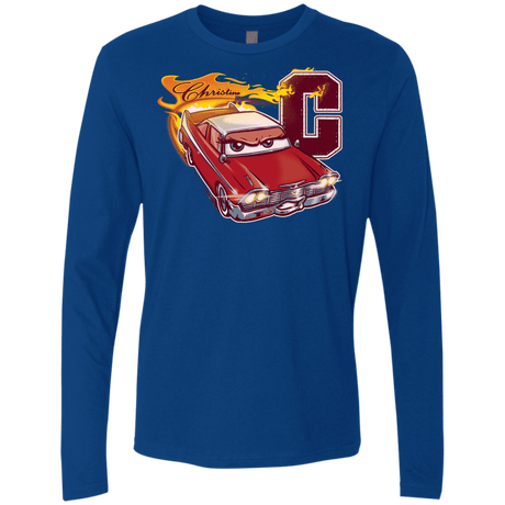 T-Shirts Royal / Small Fury And Fire Men's Premium Long Sleeve
