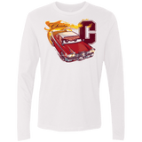 T-Shirts White / Small Fury And Fire Men's Premium Long Sleeve