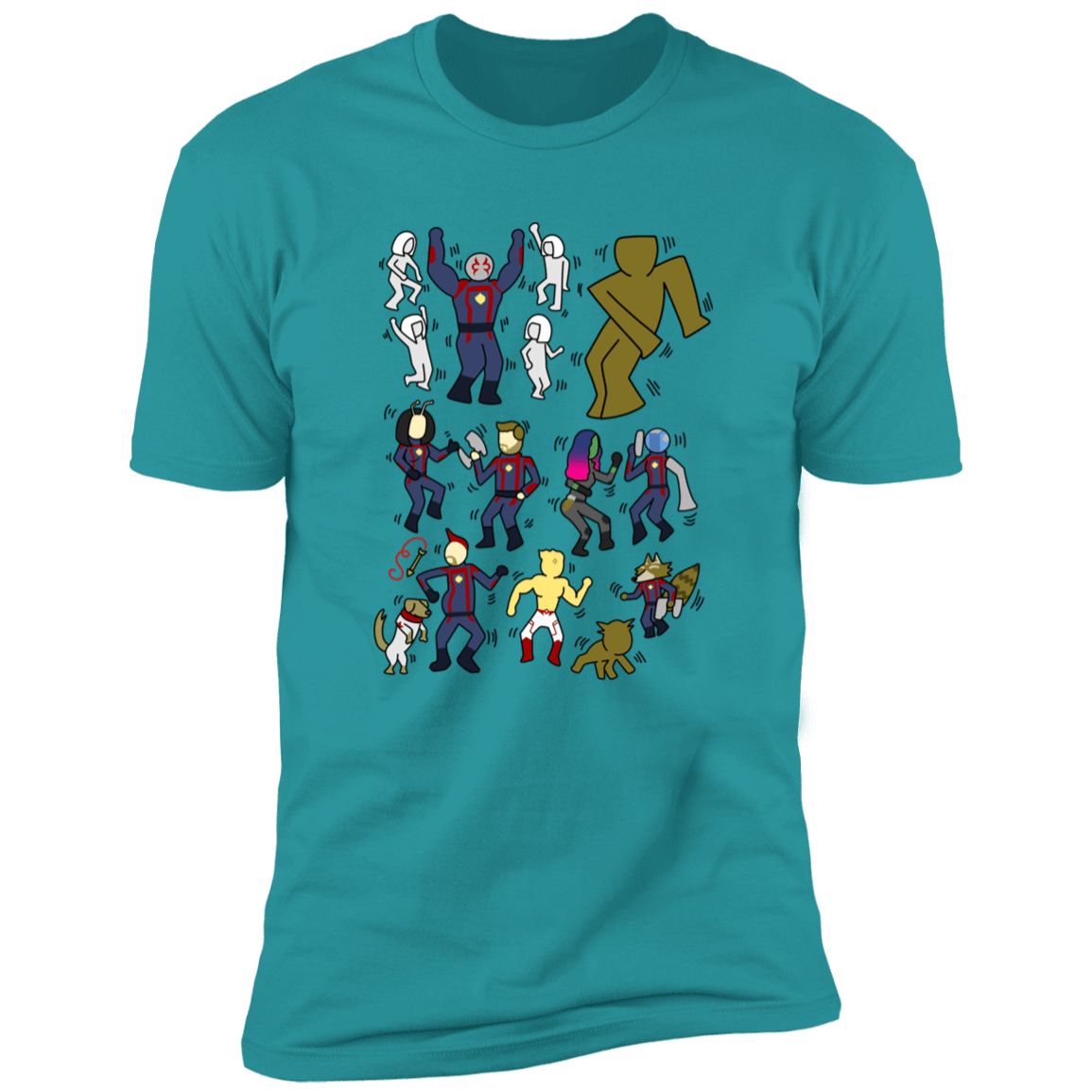 T-Shirts Tahiti Blue / S Galaxy Dance Men's Premium T-Shirt