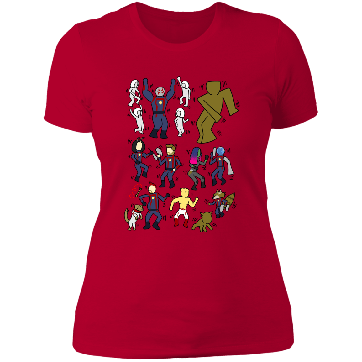 T-Shirts Red / S Galaxy Dance Women's Premium T-Shirt