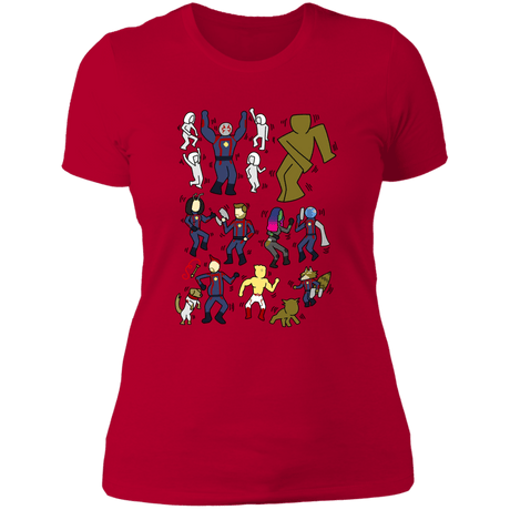 T-Shirts Red / S Galaxy Dance Women's Premium T-Shirt