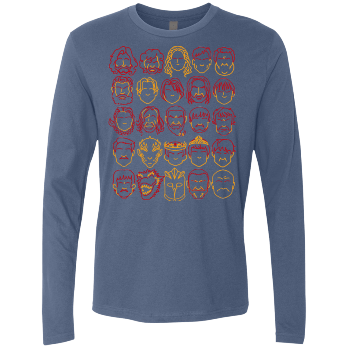 T-Shirts Indigo / Small Game of Thrones Minimalism Men's Premium Long Sleeve